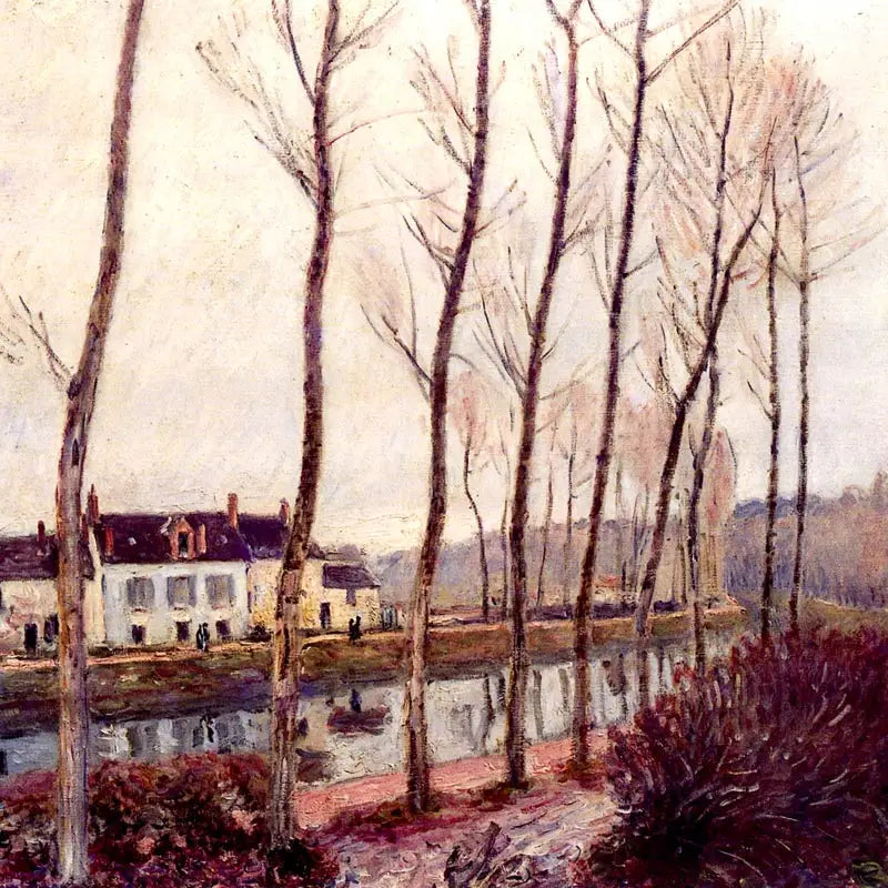 The Loing Canal in Winter - Alfred Sisley