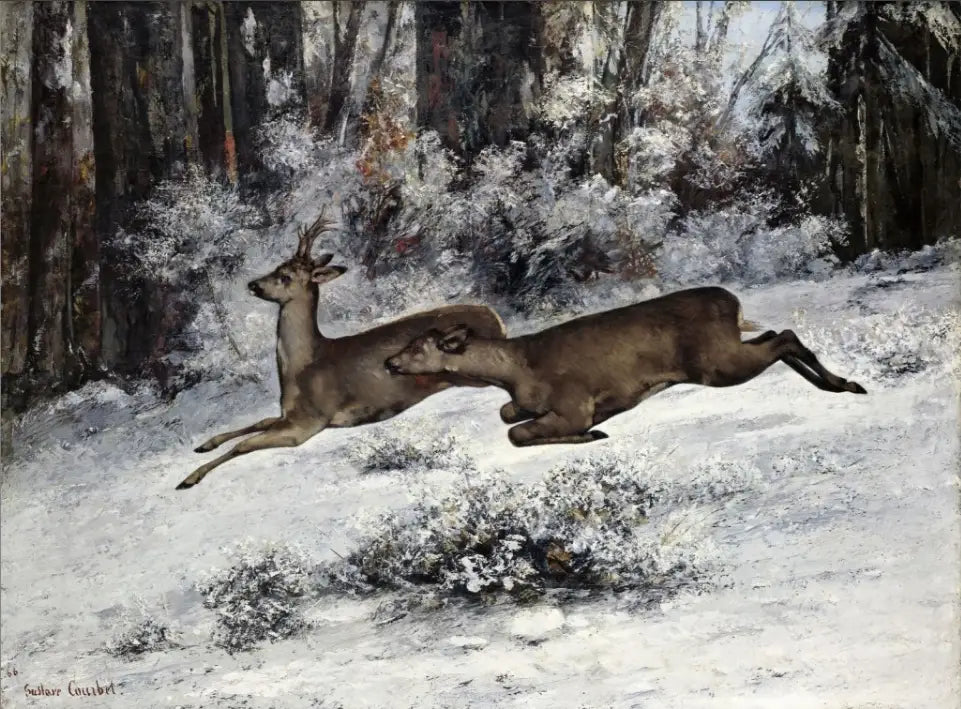 Le Change épisode de chasse en Franche-Comté - Gustave Courbet - Alpha Reproduction