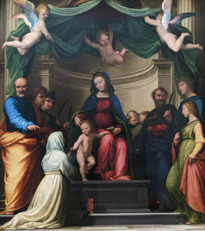 Le Mariage mystique de Sainte Catherine de Sienne - Fra Bartolomeo - Alpha Reproduction
