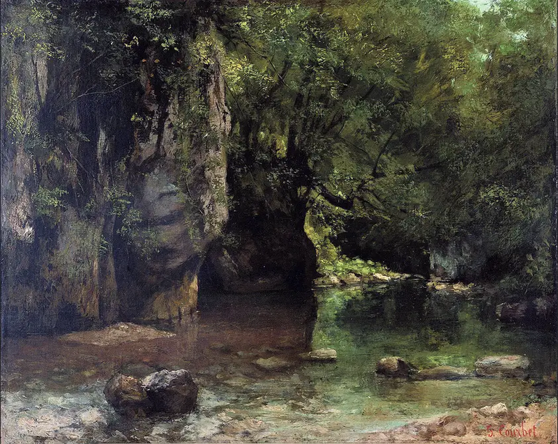The Shaded Stream of the Black Well - Gustave Courbet