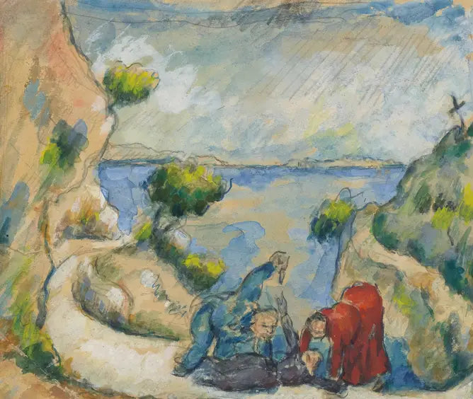 The Murder in the Ravine - Paul Cézanne