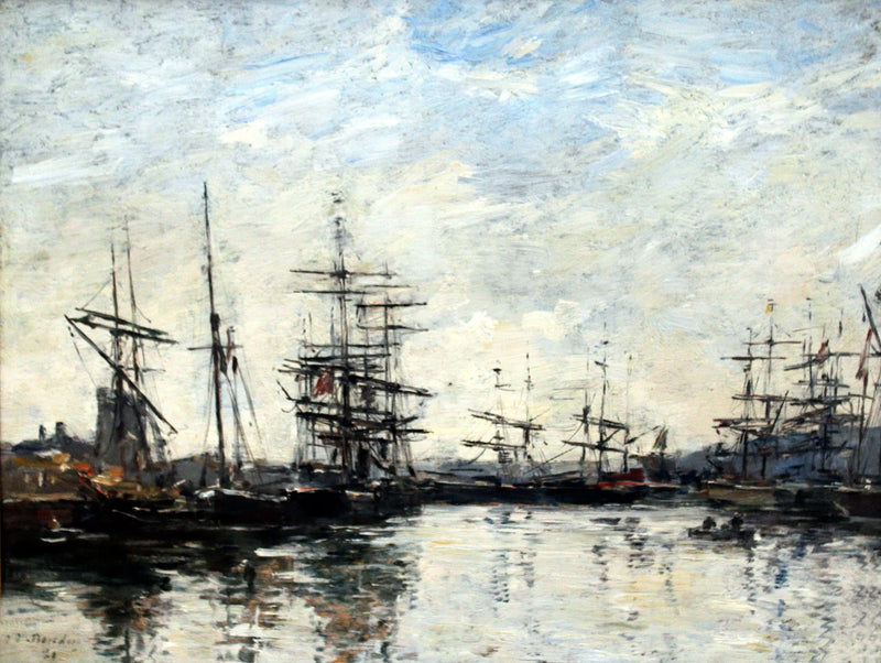 The Port of Deauville - Eugène Boudin