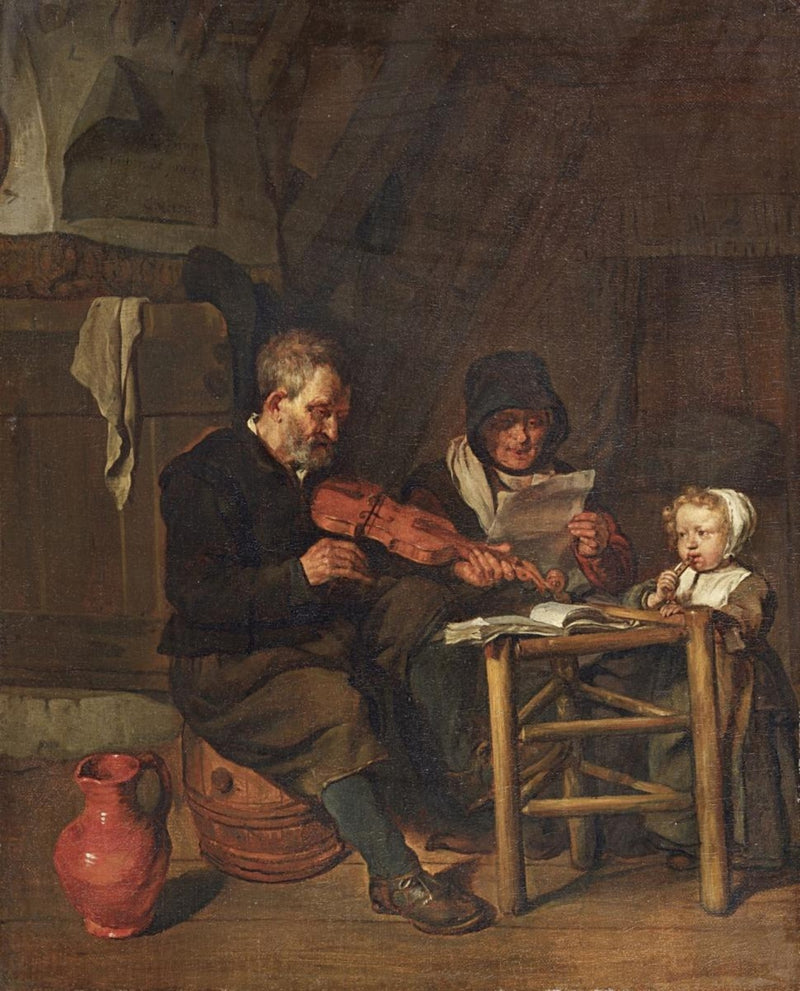 Comme chantent les anciens, ainsi jouent les jeunes - Gabriel Metsu