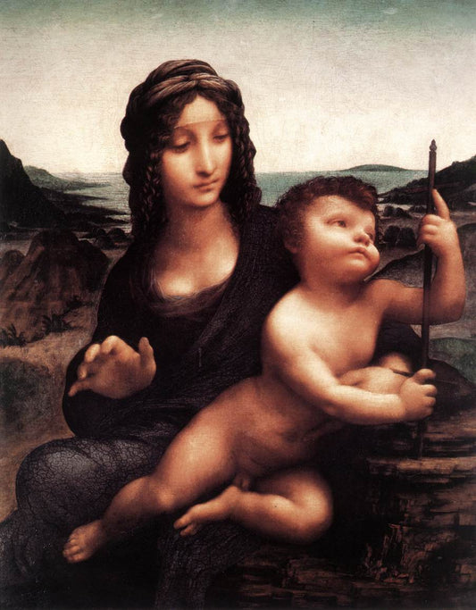 Reproduction du tableau « La Madone du Bobineur - Léonard de Vinci » par Alpha Reproduction en peinture à l’huile