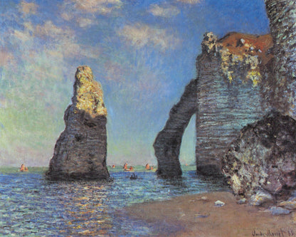 🎨 The Cliffs at Étretat – Claude Monet, 1885