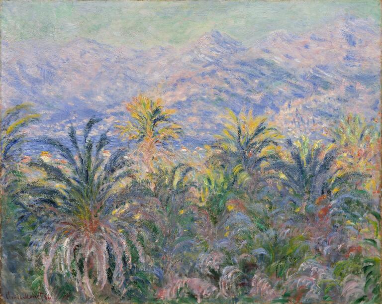 The Palm Trees at Bordighera - Claude Monet