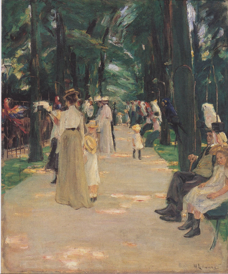 The Parrot Alley - Max Liebermann