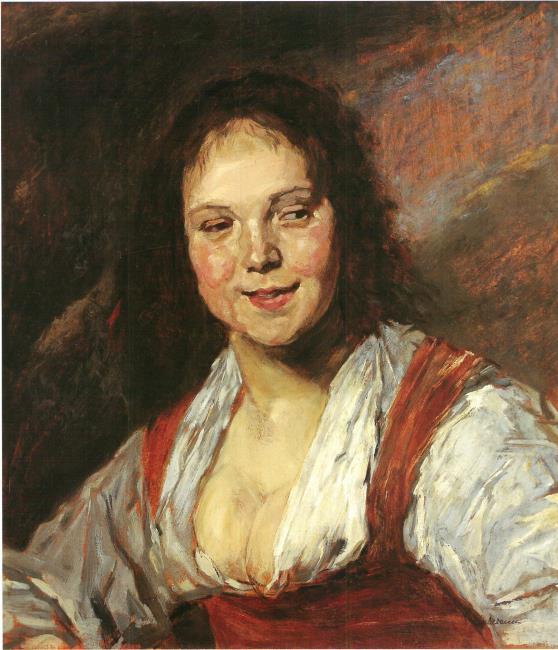 Copy of the Gypsy after Frans Hals (Young Woman) - Max Liebermann