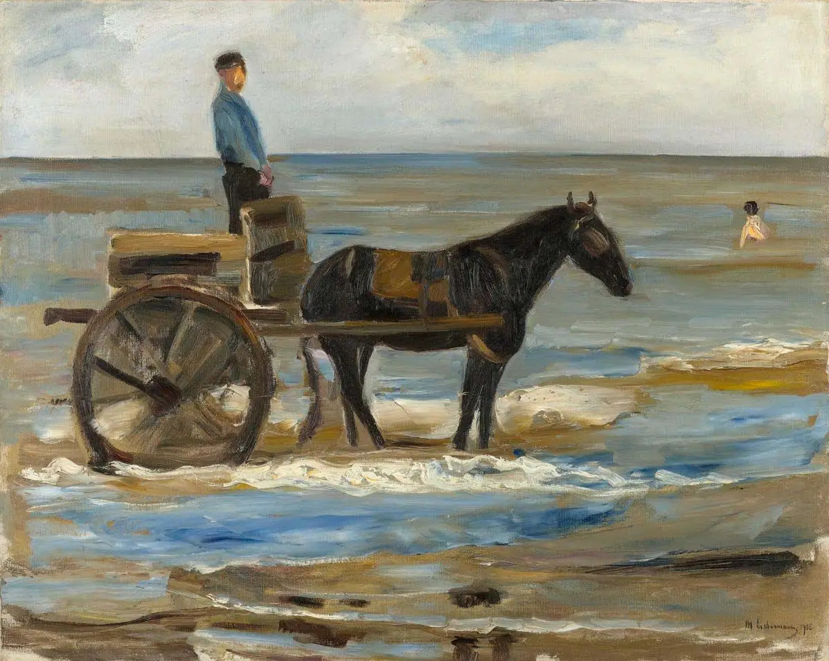 Le chariot du sauveteur - Max Liebermann - Alpha Reproduction