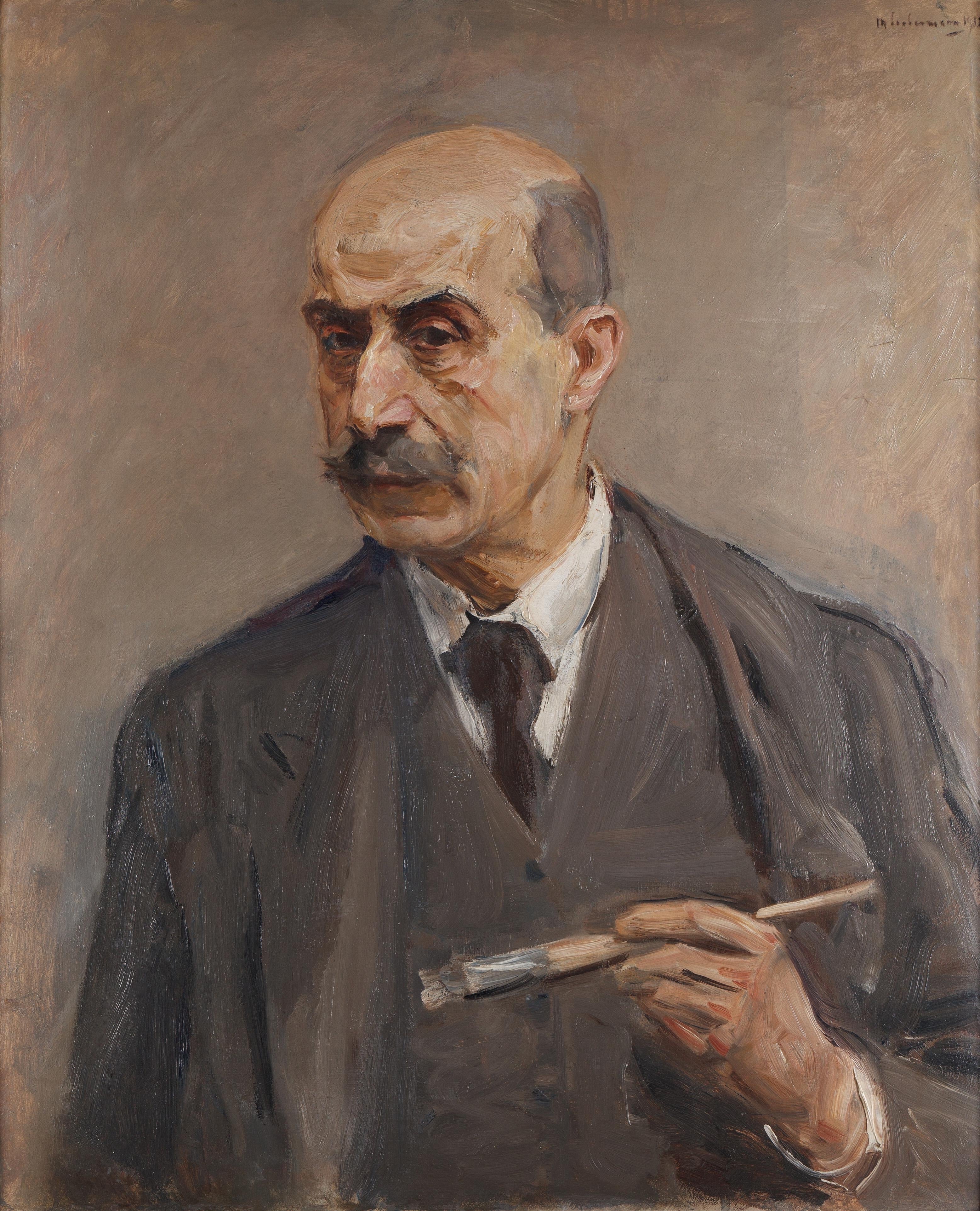 Self-Portrait with Brush - Max Liebermann