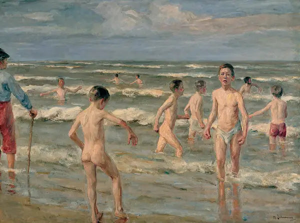 Boys Bathing - Max Liebermann