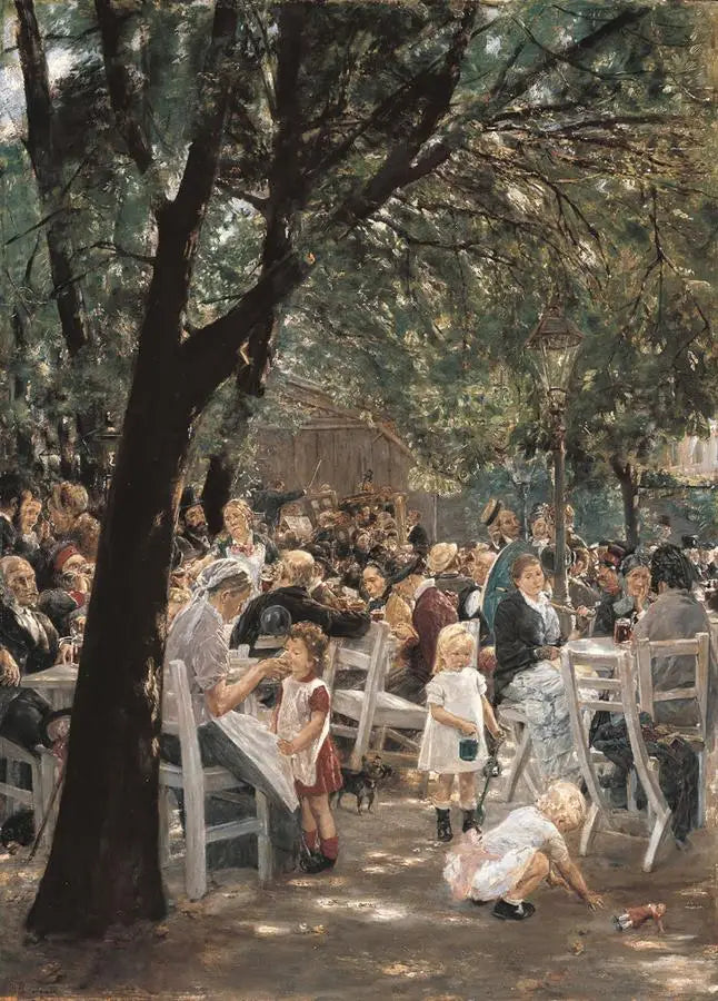 Beer Garden in Munich - Max Liebermann