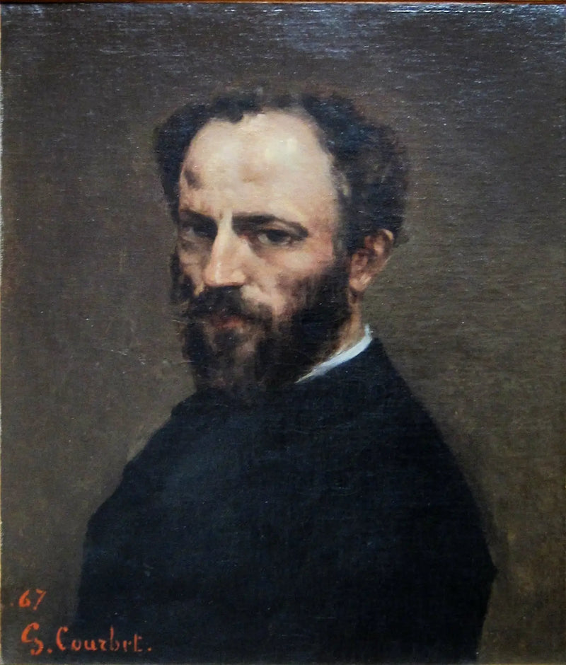 Portrait of Amand Gautier (1825-1894), painter - Gustave Courbet
