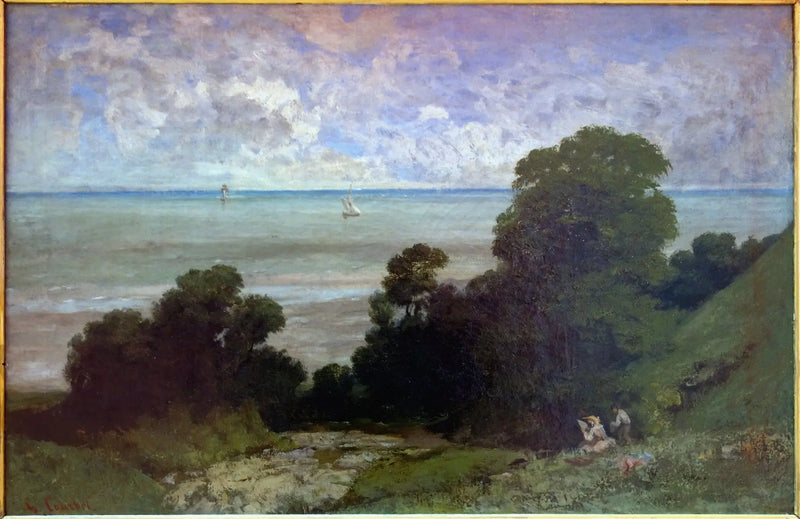 Marine or View of Honfleur - Gustave Courbet