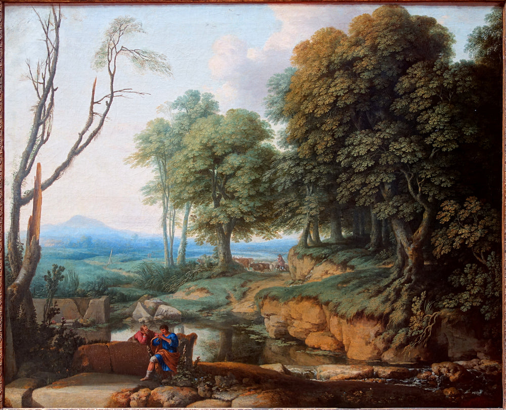 Paysage au joueur de flûte - Laurent de La Hyre