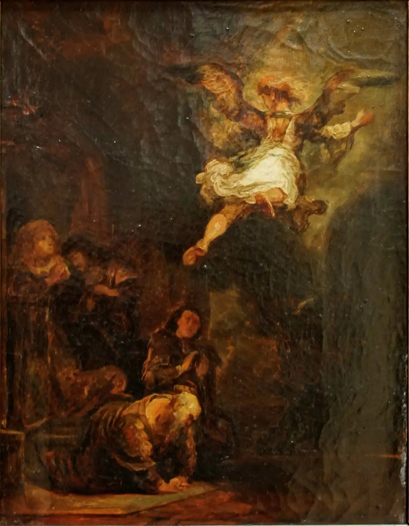 The Angel Raphael Leaving Tobit - Eugène Delacroix