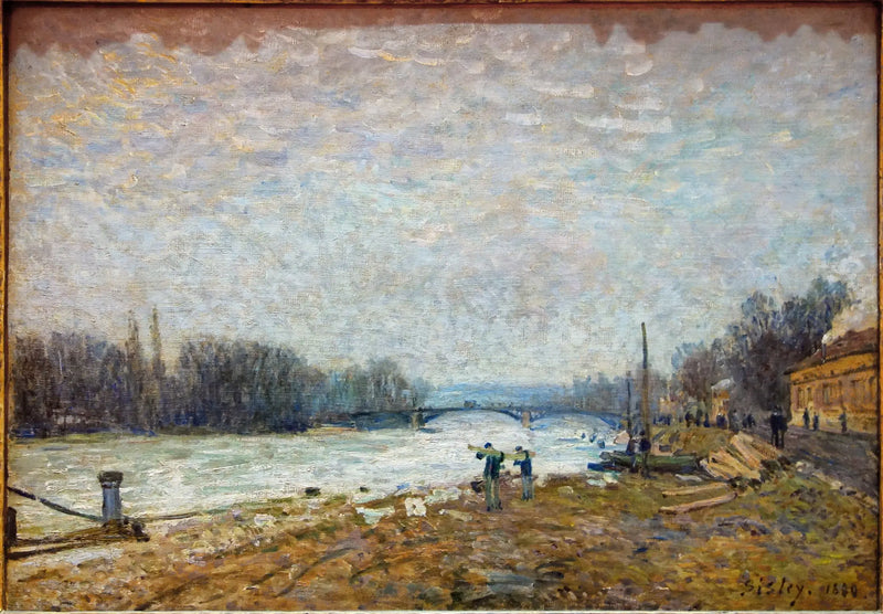 After the Debacle, the Seine at the Suresnes Bridge - Alfred Sisley
