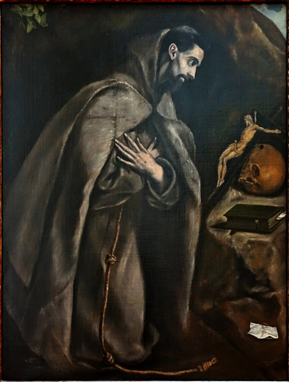 Saint François en prière devant le crucifix - El Greco - Alpha Reproduction