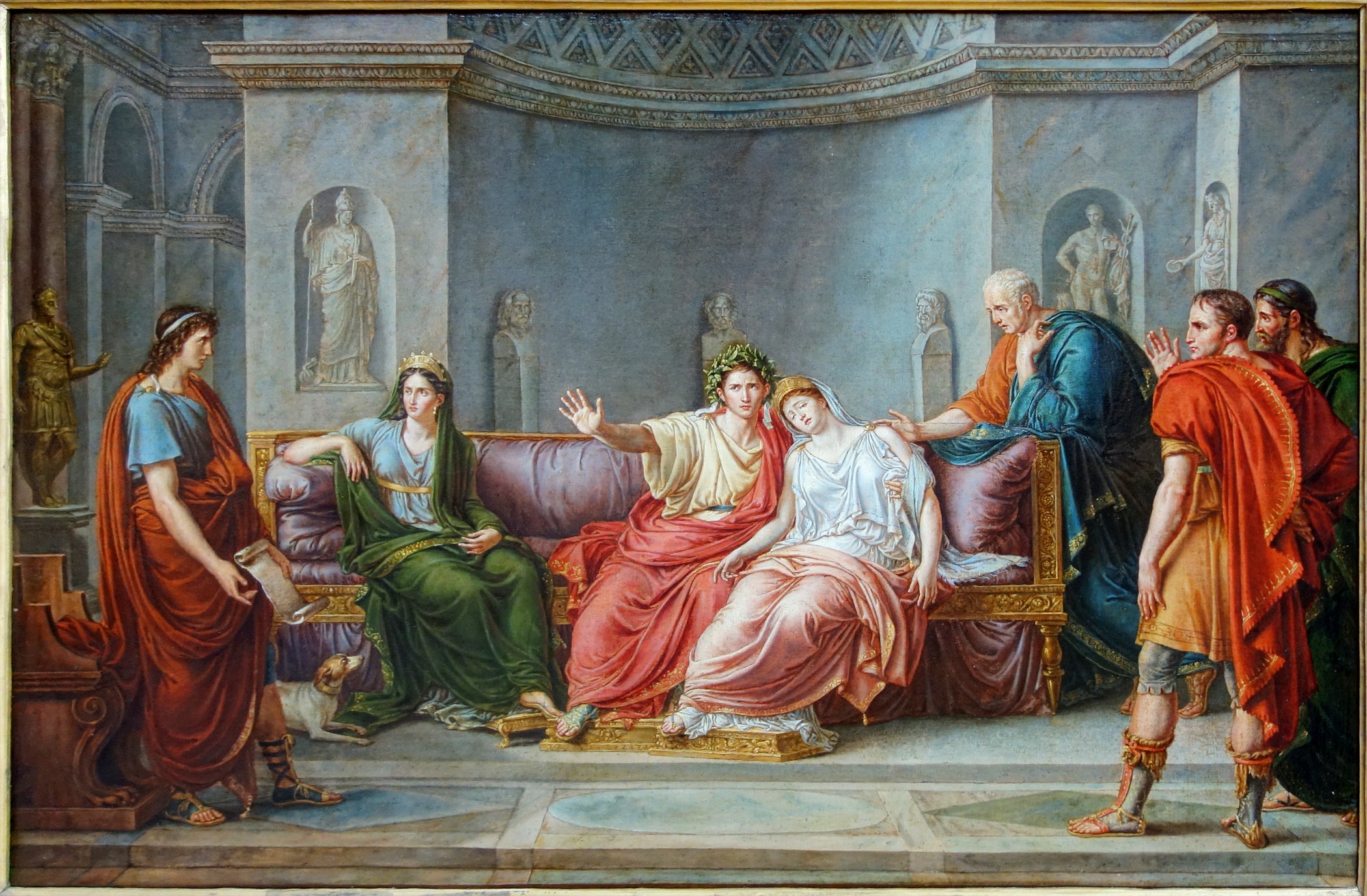Virgile lisant l'Enéïde devant Auguste et Livie - Jean-Baptiste Wicar