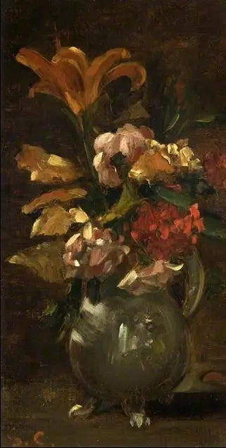 Lily and Gillyflower - Gustave Courbet
