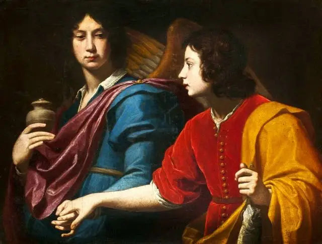 Tobie and the Archangel Raphael. - Lorenzo Lippi