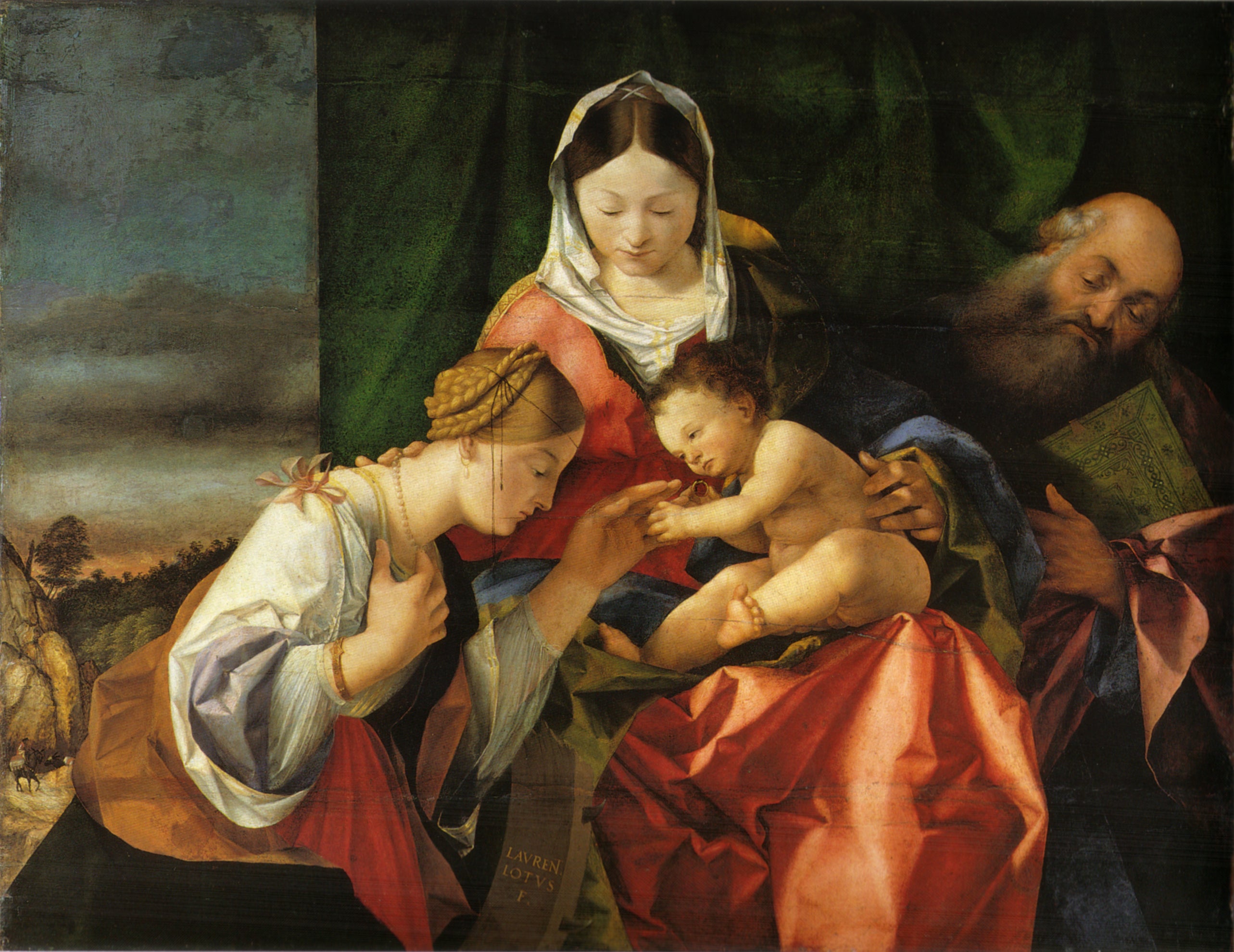 Le mariage mystique de sainte Catherine - Lorenzo Lotto - Alpha Reproduction