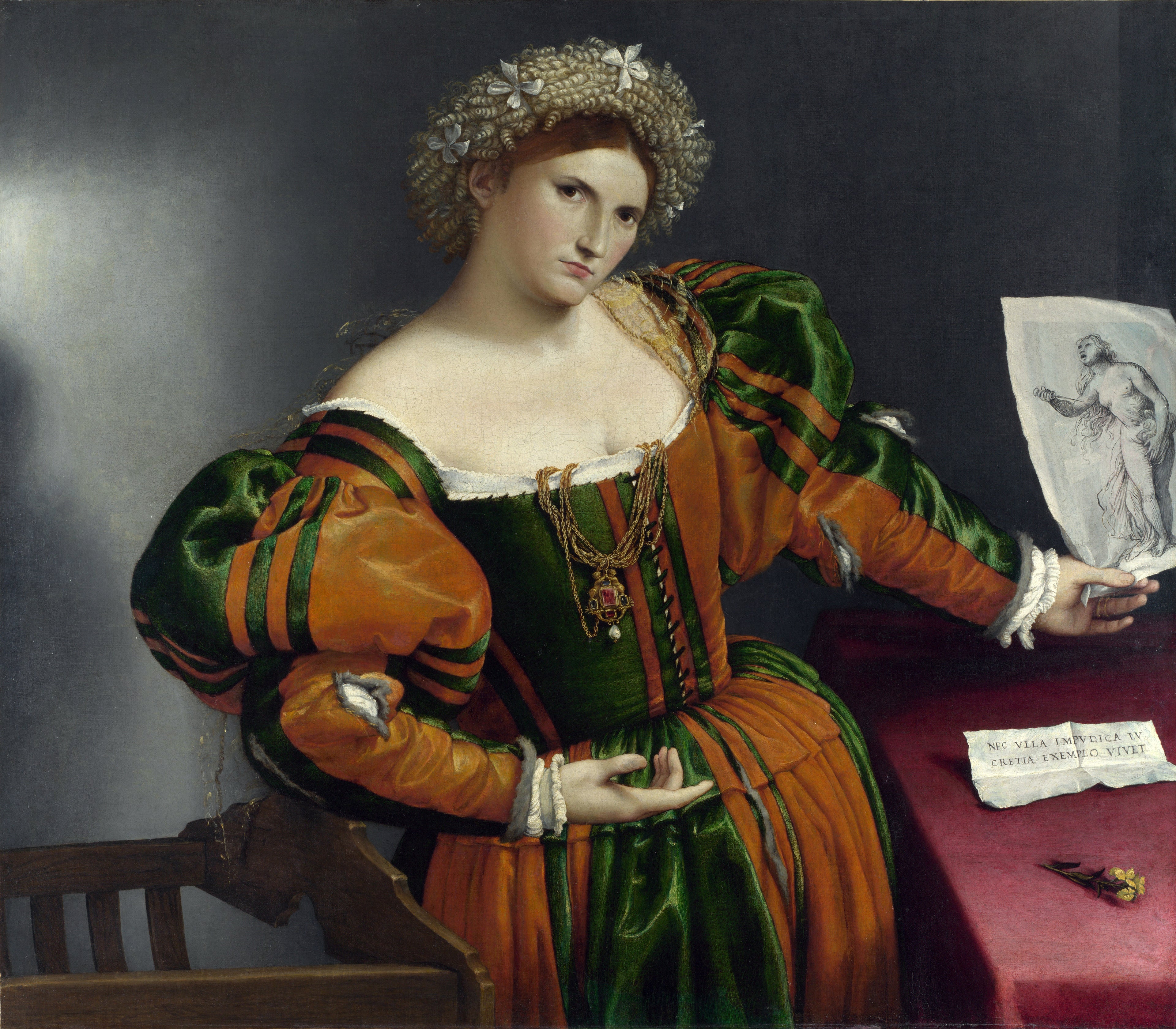 Portrait de femme - Lorenzo Lotto - Alpha Reproduction