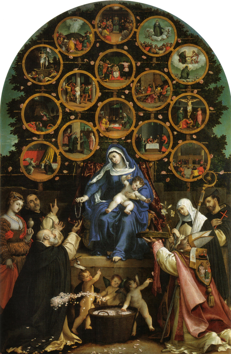 The Madonna of the Rosary - Lorenzo Lotto