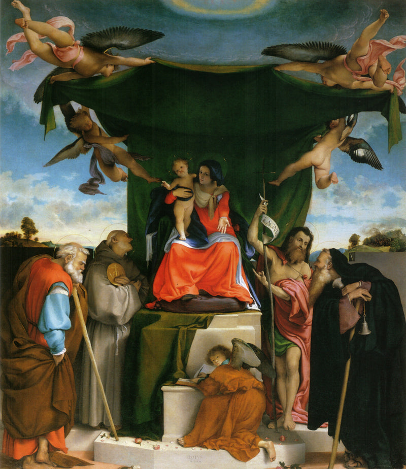 San Bernardino Altarpiece at Pignolo - Lorenzo Lotto