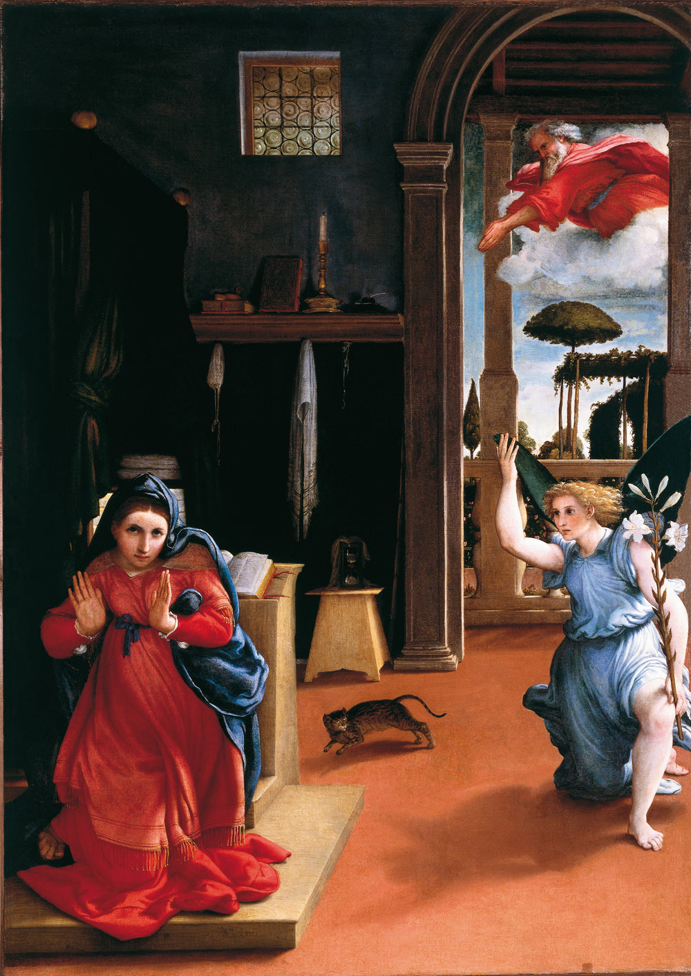 L’Annonciation - Lorenzo Lotto - Alpha Reproduction