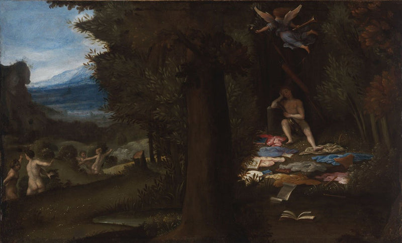 Apollo Asleep and the Famous Muses - Lorenzo Lotto