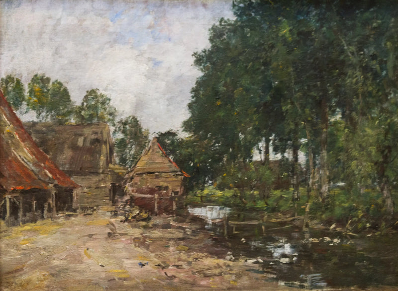Farmyard - Eugène Boudin