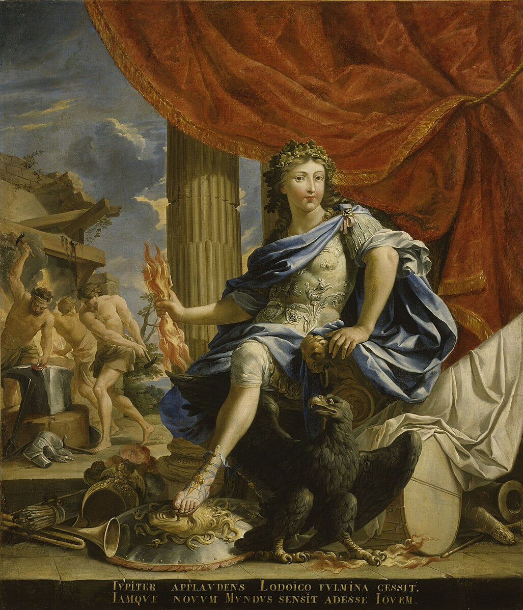Louis XIV as Jupiter, victor over the Fronde – Charles Poerson