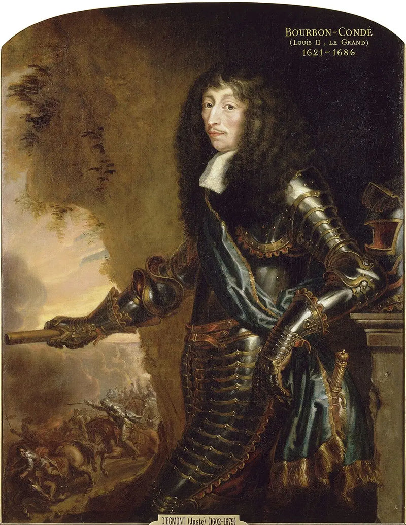 Portrait of Louis II, Prince of Bourbon, nicknamed Le Grand Condé - Juste d'Egmont