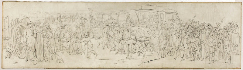 The cuckoos on the Quai des Tuileries - Louis-Léopold Boilly