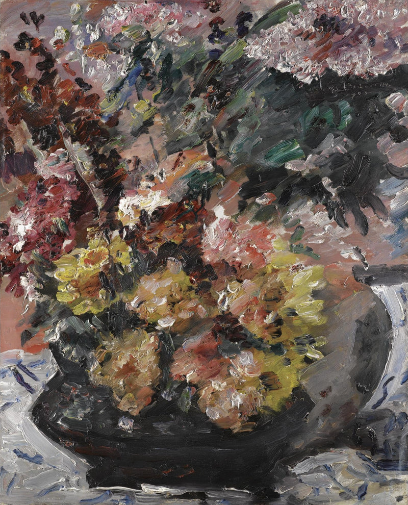 Fleurs dans un seau en bronze - Lovis Corinth
