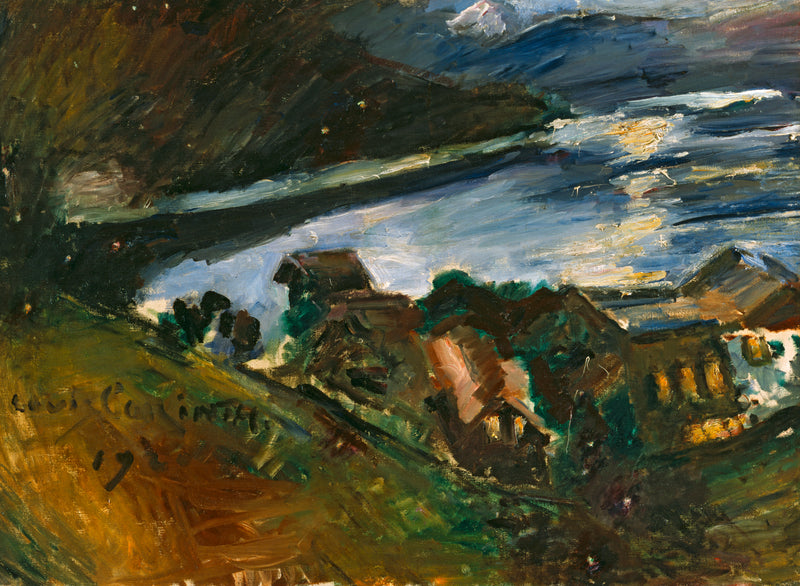 Le lac Walchensee au clair de lune - Lovis Corinth