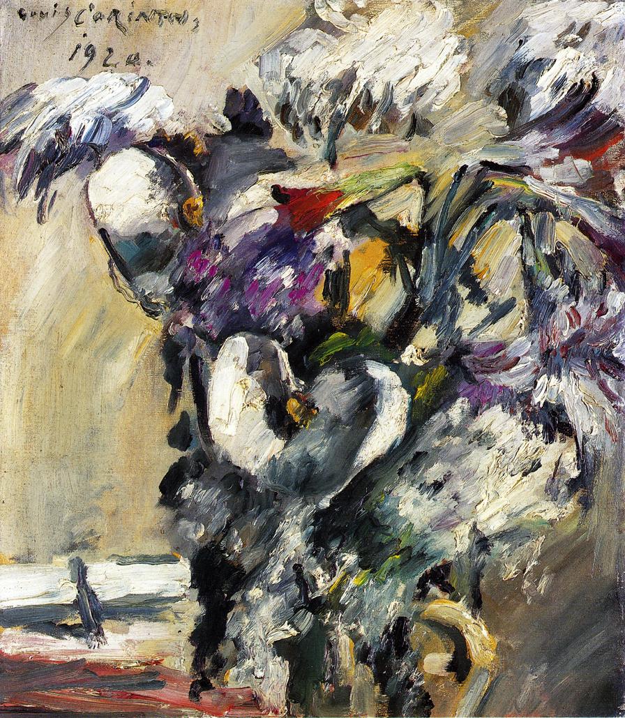 Chrysanthemen und Kalla - Lovis Corinth
