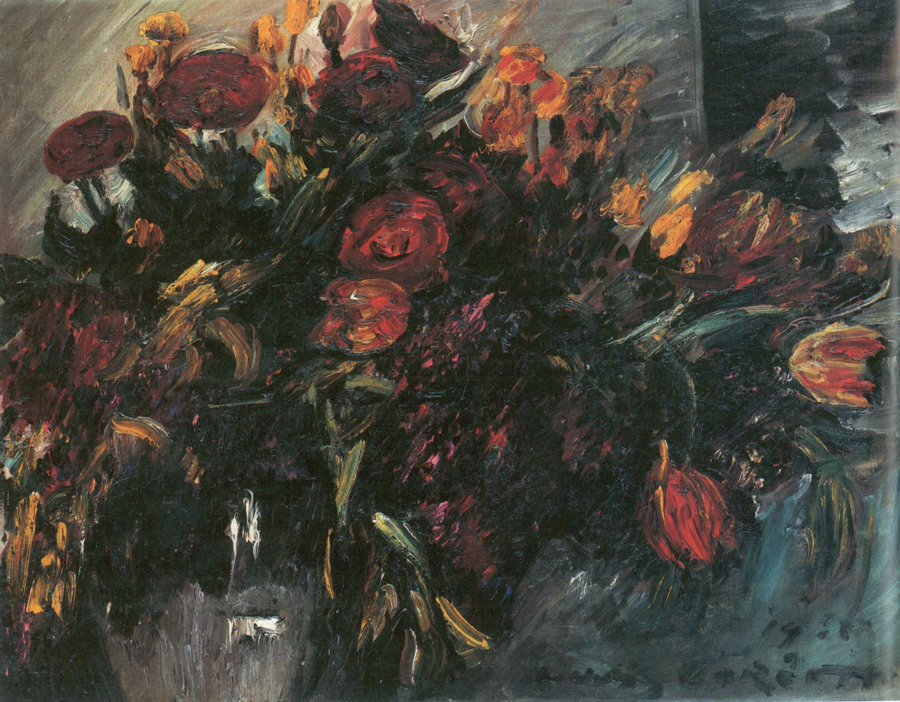 Rote und gelbe Tulpen - Lovis Corinth