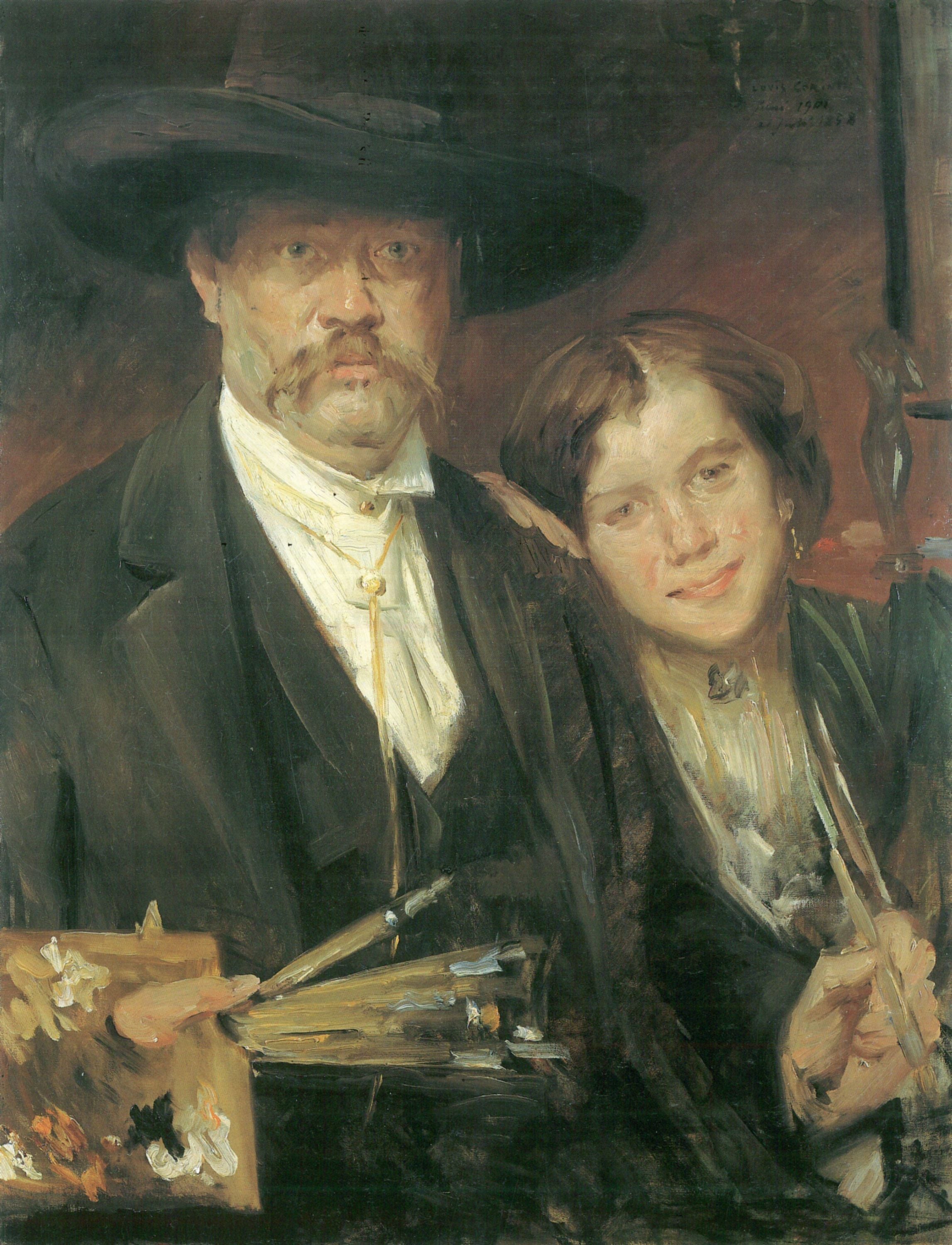 Autoportrait avec un modèle - Lovis Corinth