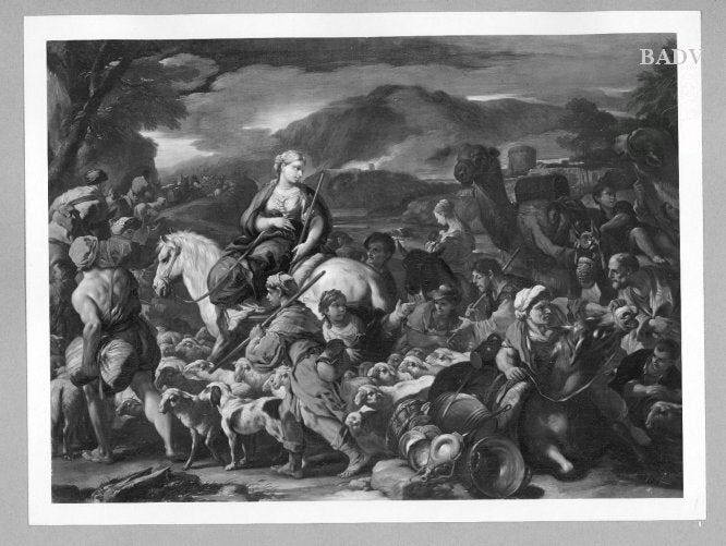 Caravane + de nombreux animaux - Luca Giordano
