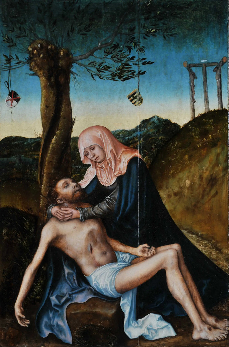 Pietà under the Cross - Lucas Cranach the Elder