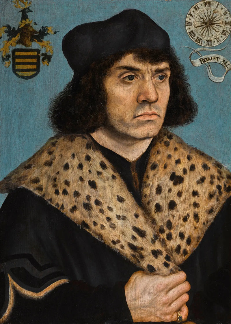 Portrait of an Unknown Man with a Spotted Fur Collar - Lucas Cranach the Elder