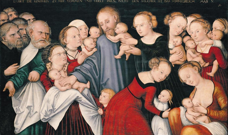 The Christ bénissant les enfants - Lucas Cranach the Elder