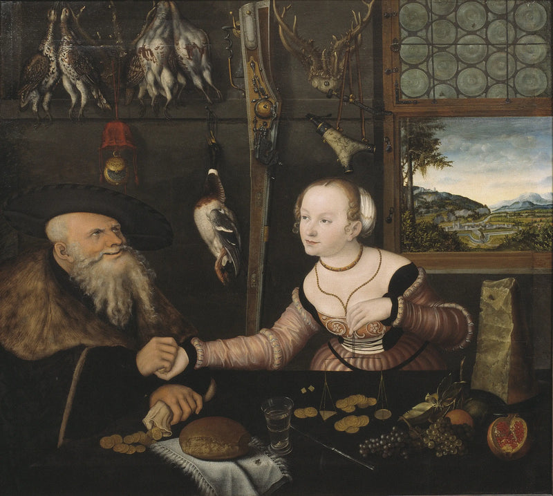 The mismatched couple - Lucas Cranach the Elder
