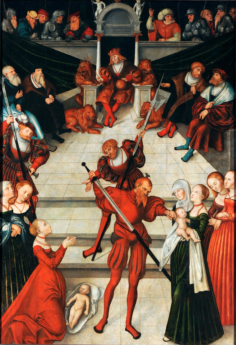 The Judgment of Solomon - Lucas Cranach the Elder