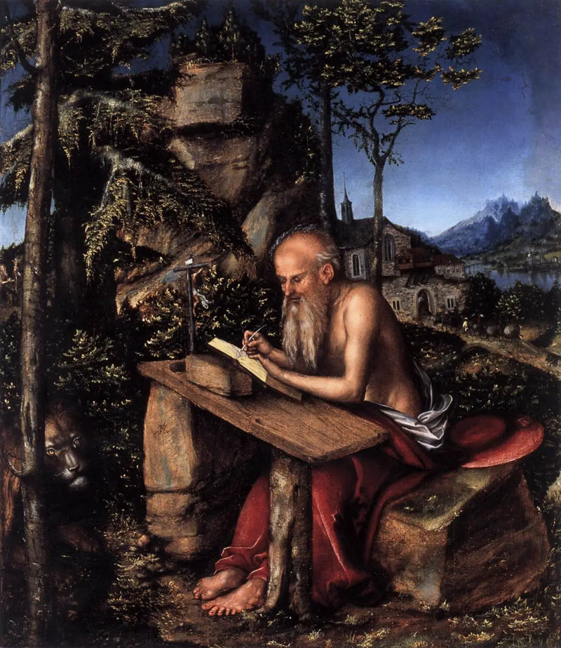 Saint Jerome in a Landscape - Lucas Cranach the Elder