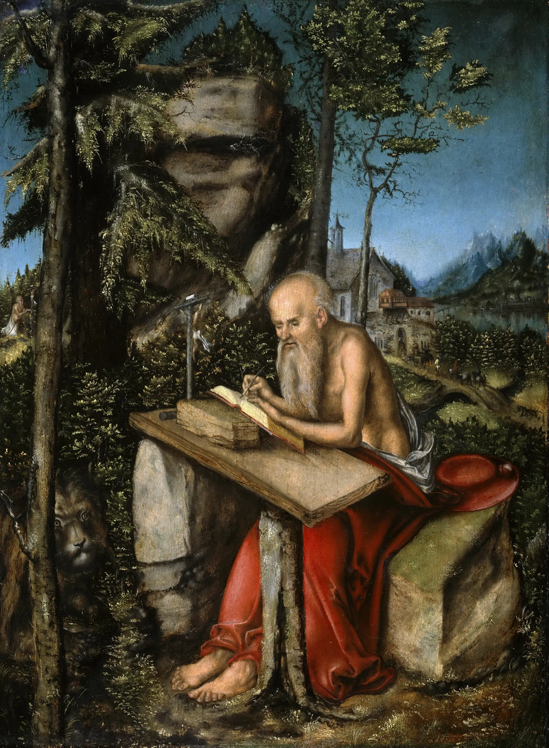 Saint Jerome in a Rocky Landscape - Lucas Cranach the Elder