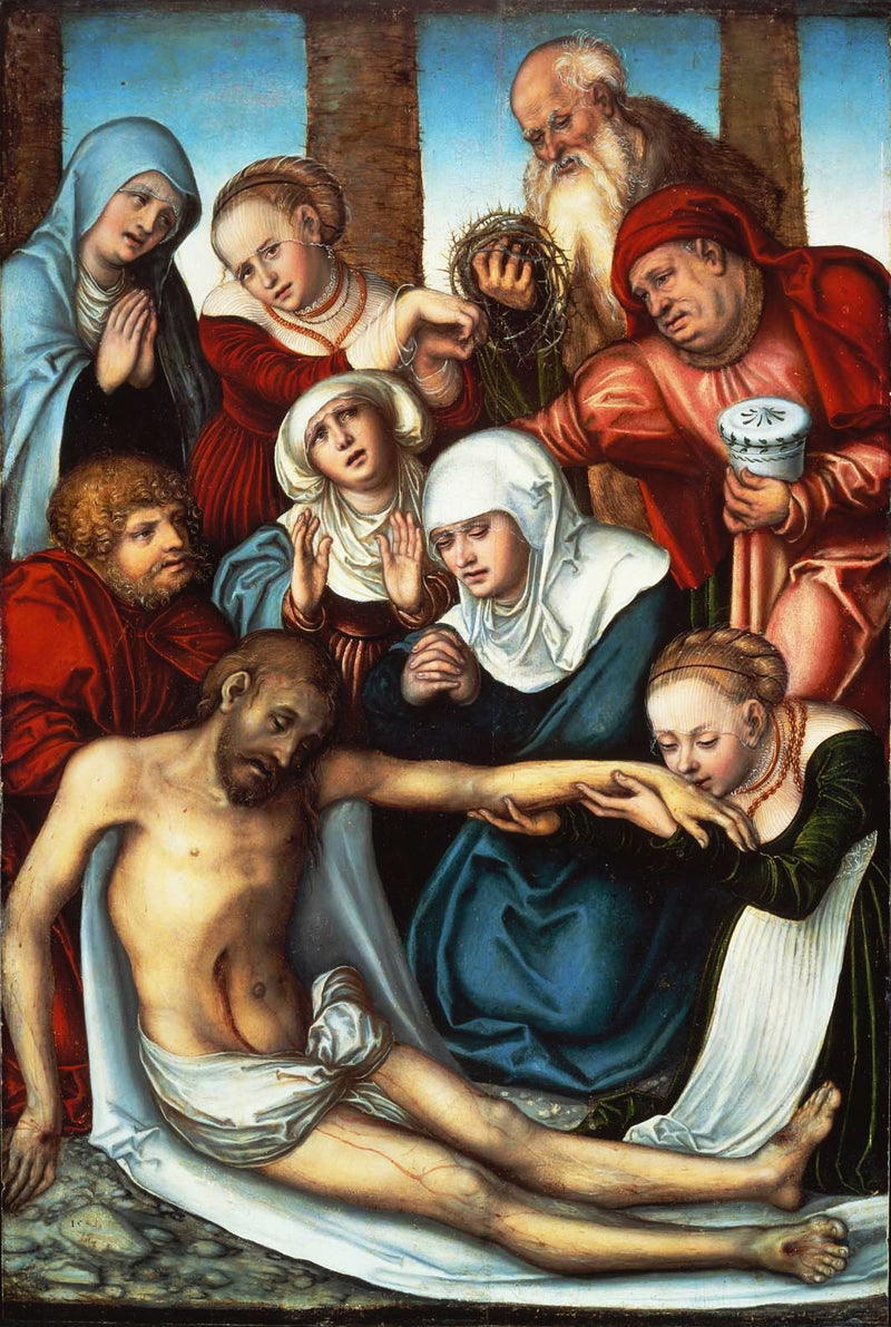 The Lamentation over the Body of Christ Dead. - Lucas Cranach the Elder