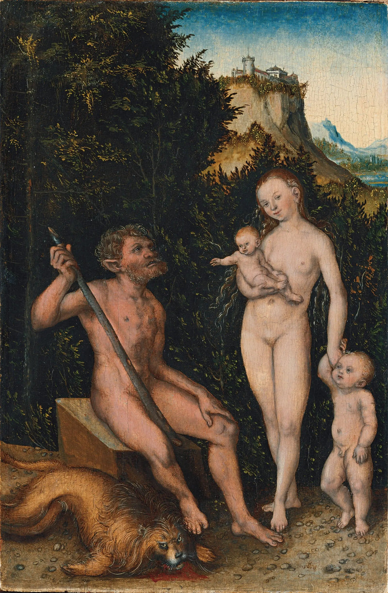 Family of Wild Men - Lucas Cranach the Elder